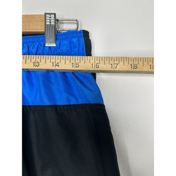 Nike Blue Black Swim Trunks Men's Swimwear Lined Shorts Size XL - Picture 6 of 10